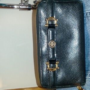 Tory Burch Black Leather Wallet